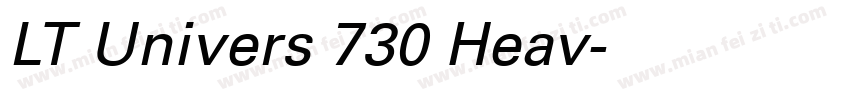 LT Univers 730 Heav字体转换